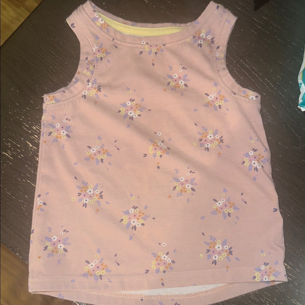 Cat & Jack Pink Floral Tank Top